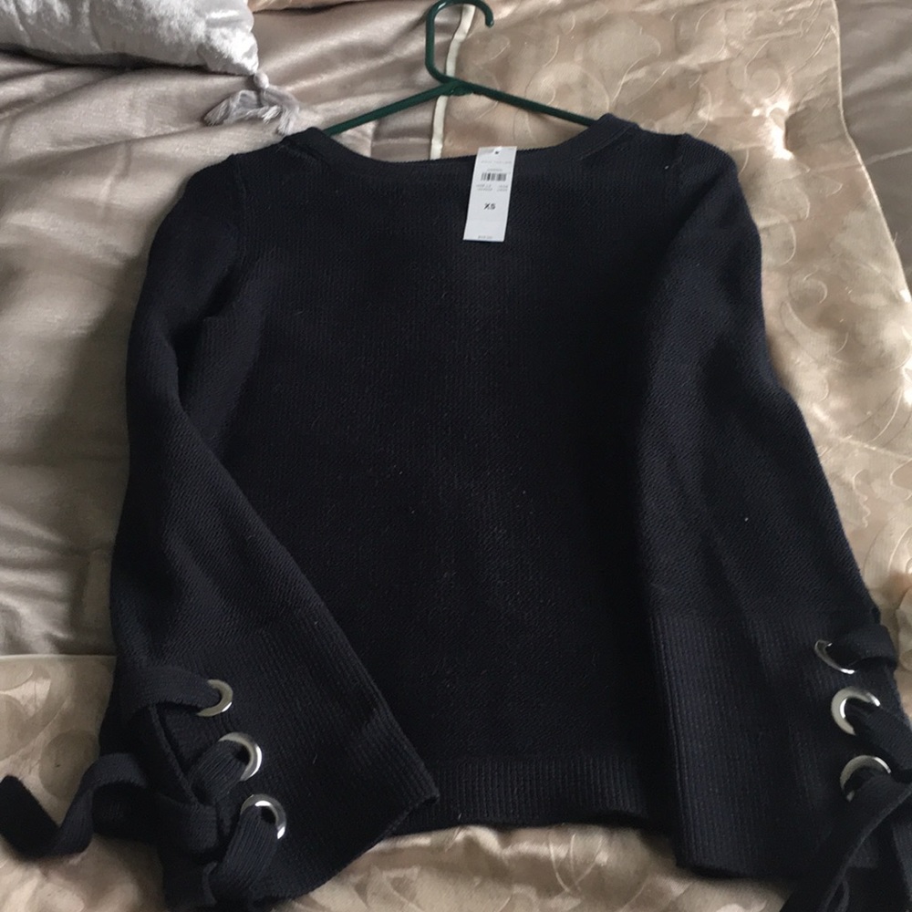 Ann Taylor Tie Sleeve Sweater - Picture 4 of 5
